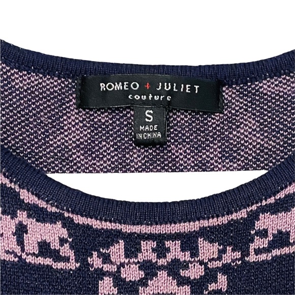 Romeo + Juliet Couture Jacquard Sweater Knit Dress - Picture 4 of 7